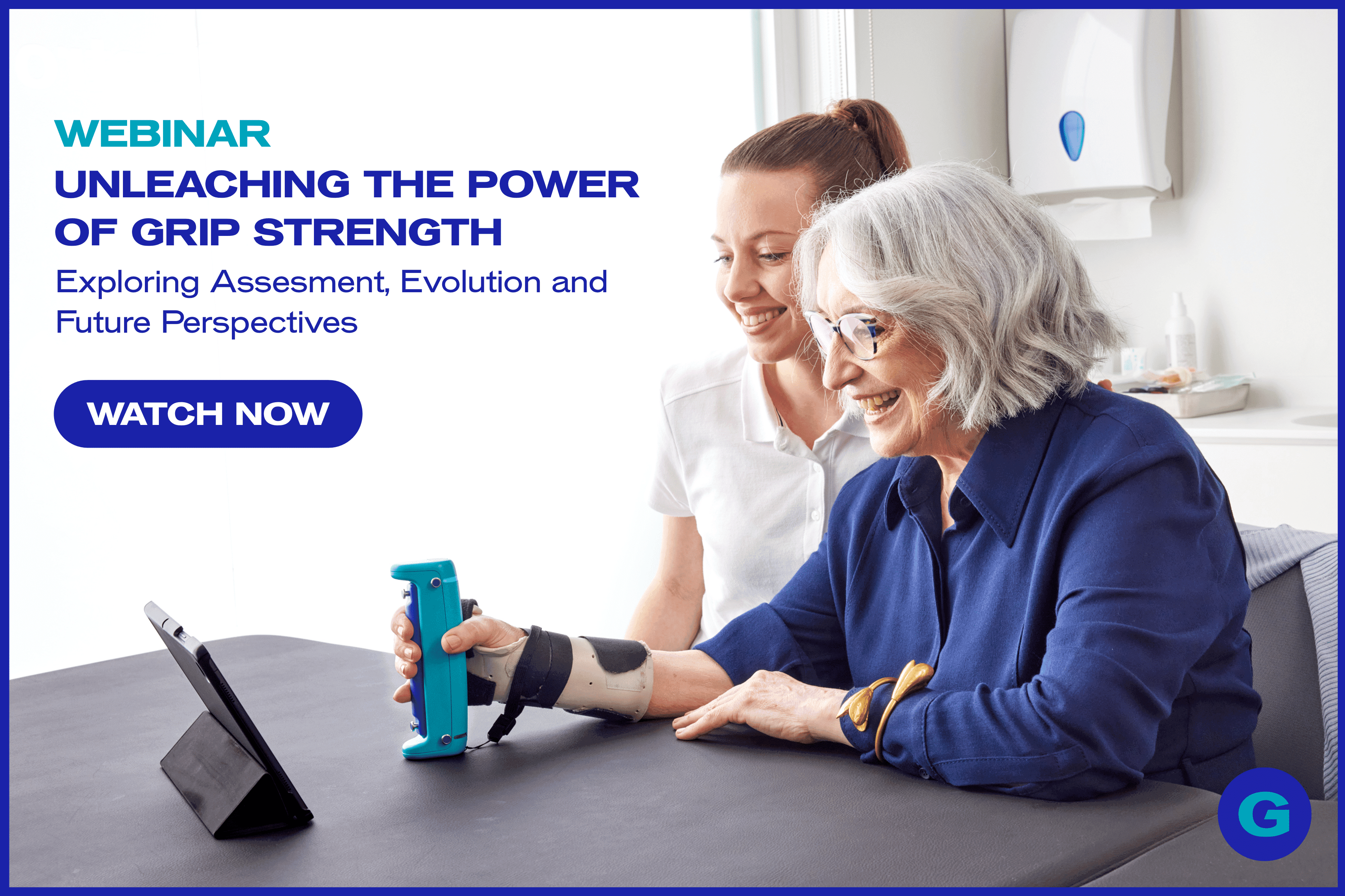 AbleCare webinar graphic: 'Unleashing the Power of Grip Strength'